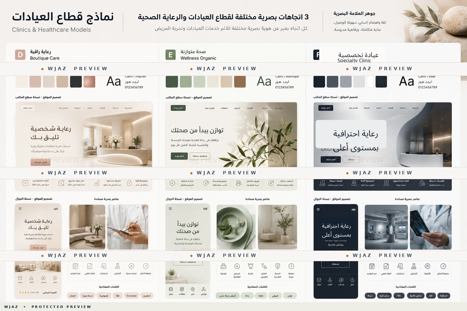 لوحة 2 من نماذج قطاع العيادات
