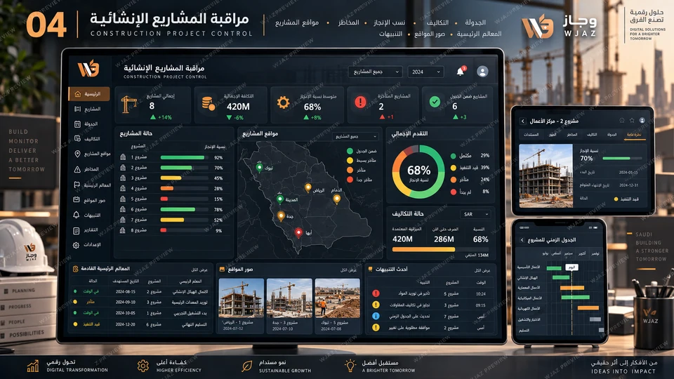 مراقبة المشاريع الإنشائية