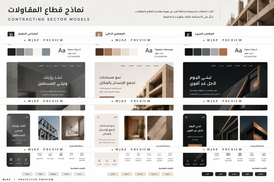 المقاولات والإنشاءات — اللوحة 2
