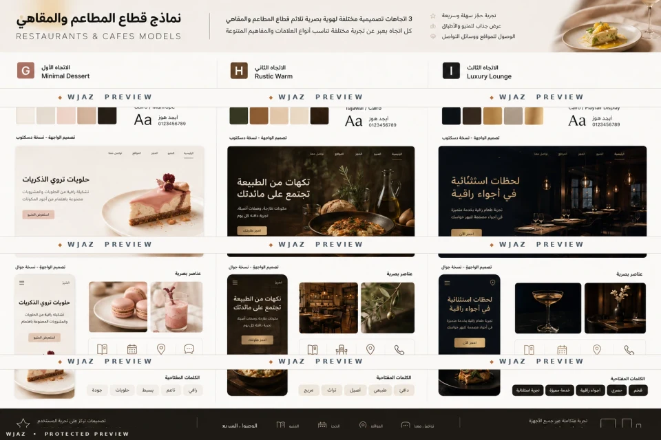 المطاعم والمقاهي — اللوحة 3