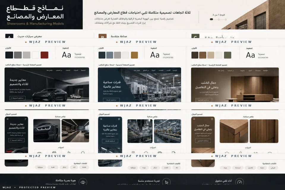 المعارض والمصانع — اللوحة 1